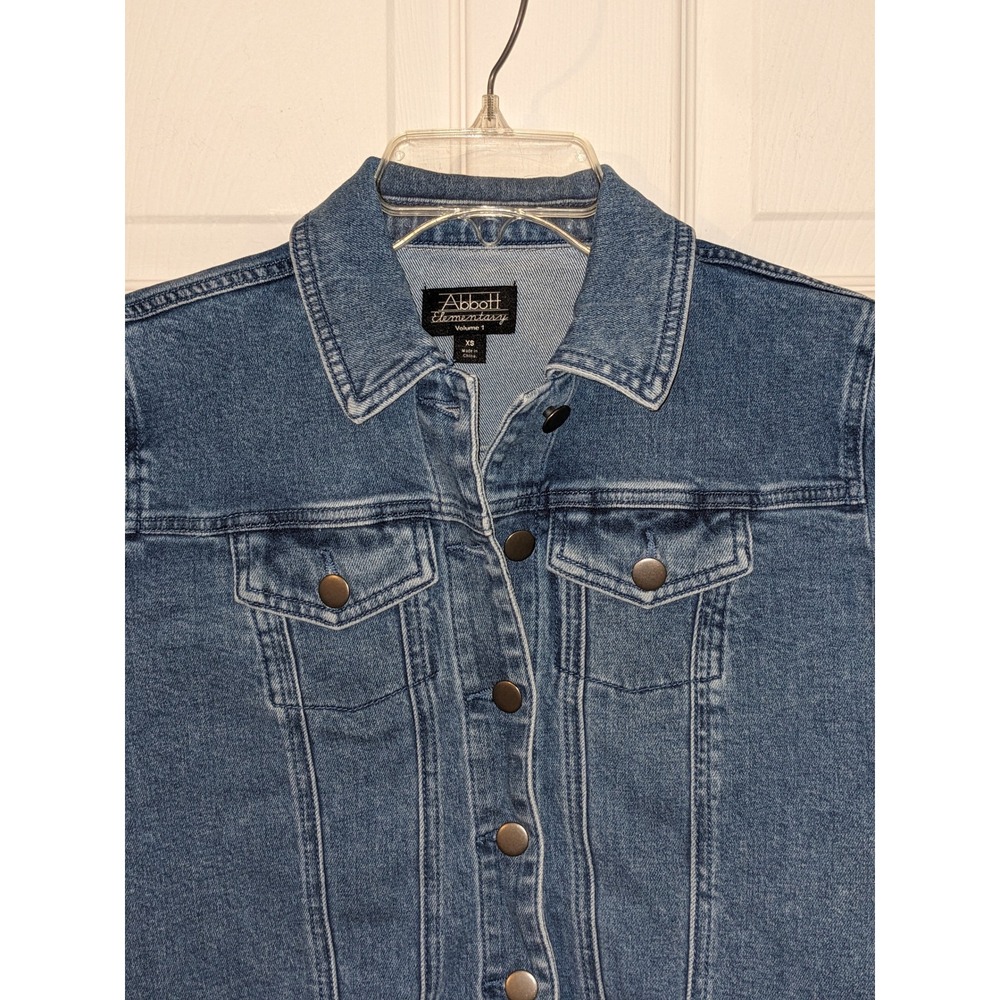 Abbott Elementary Denim Jacket‎ Cropped Teacher E… - image 6